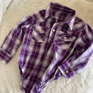 Wrangler Button Up Onesie